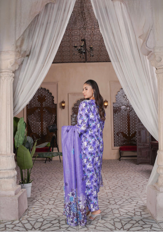Unveil Elegance with the Purple Whisper 3pc: A-279-14