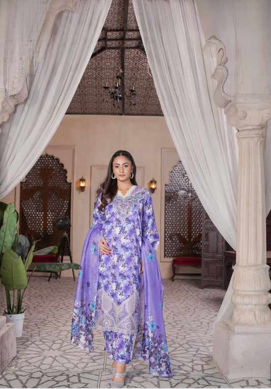 Unveil Elegance with the Purple Whisper 3pc: A-279-14
