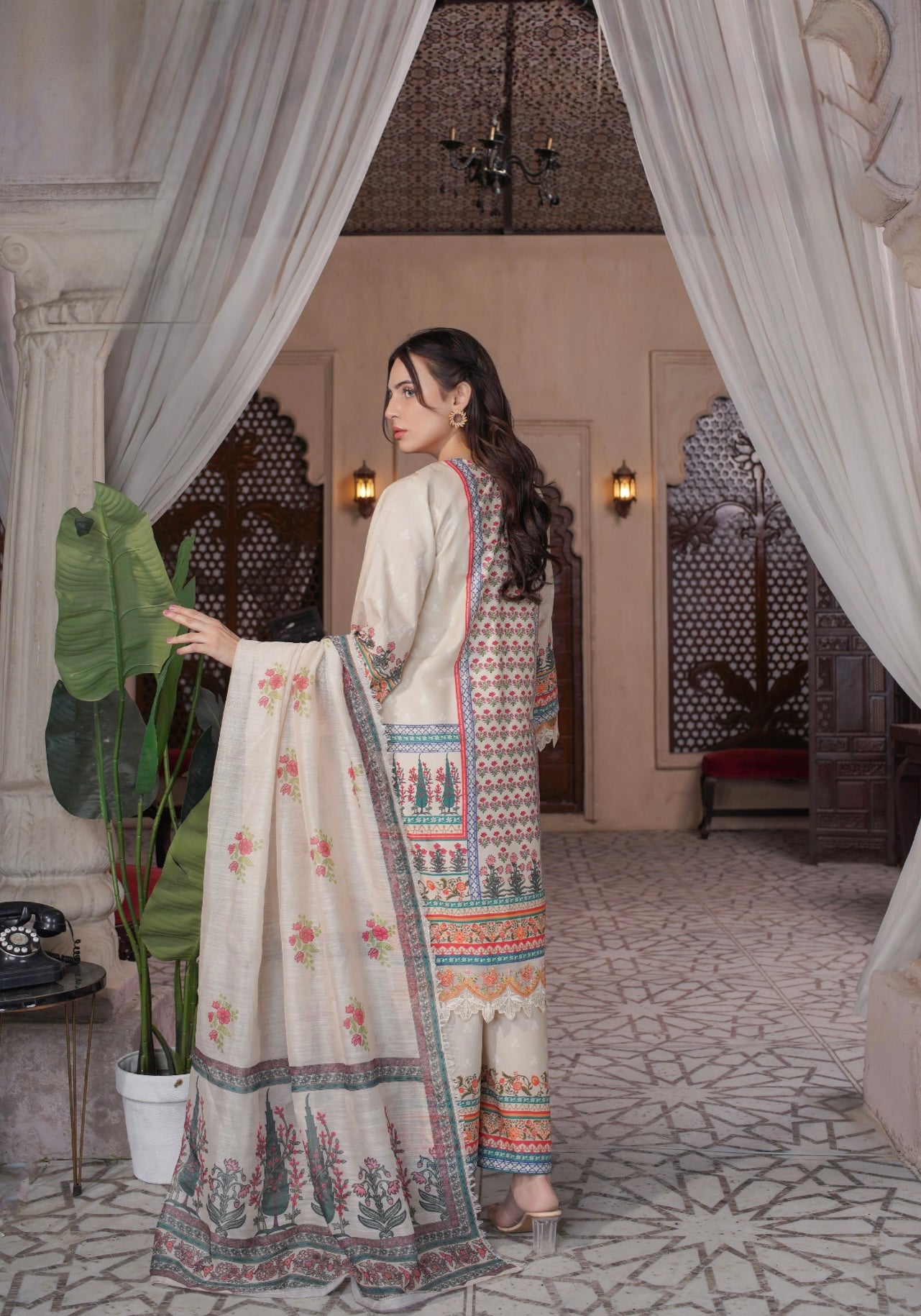 Mehfil Melody Premium Print 3Pc: A-279-17