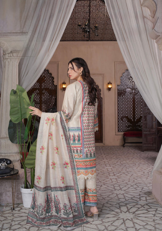 Mehfil Melody Premium Print 3Pc: A-279-17