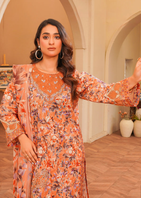 Coral Bloom Neckline: A-279-09